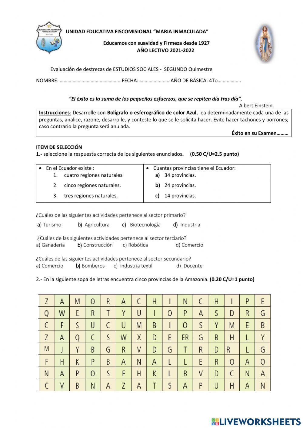 EE.SS evaluación metacognitiva