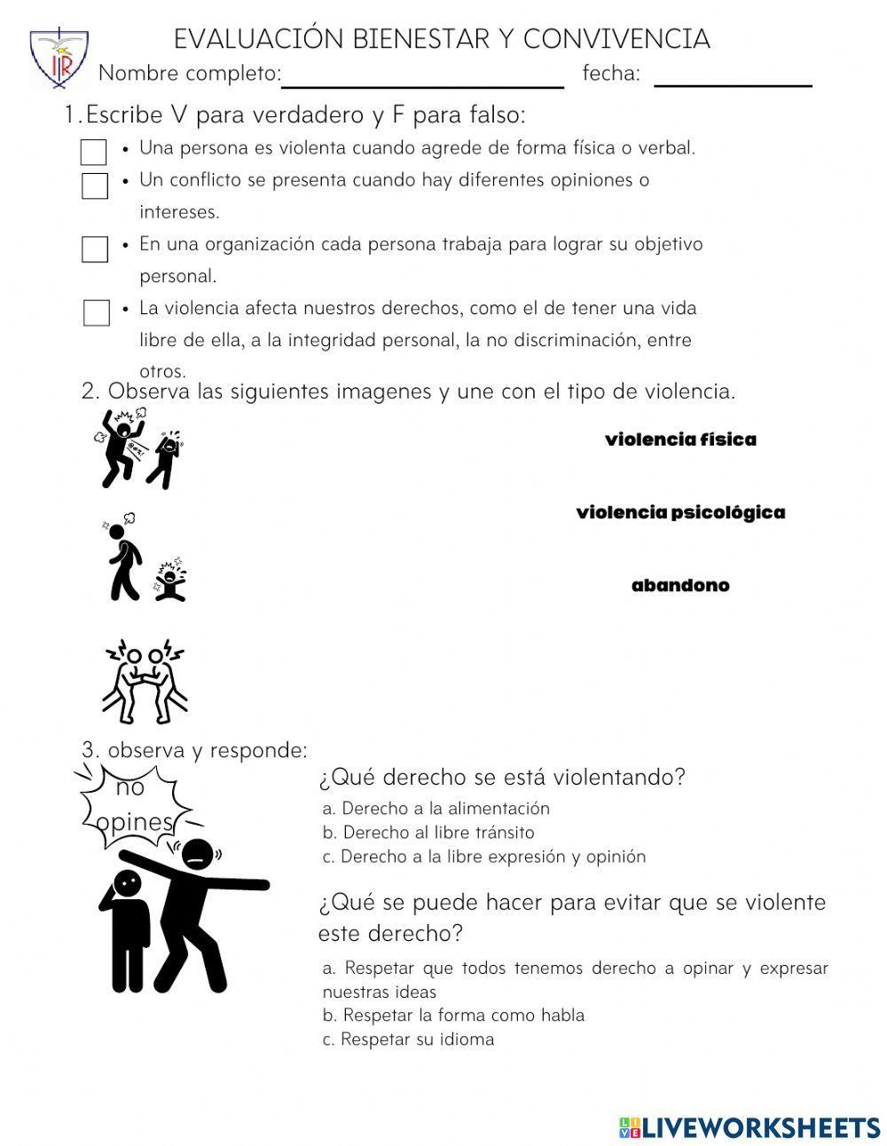 Evaluación de bienestar