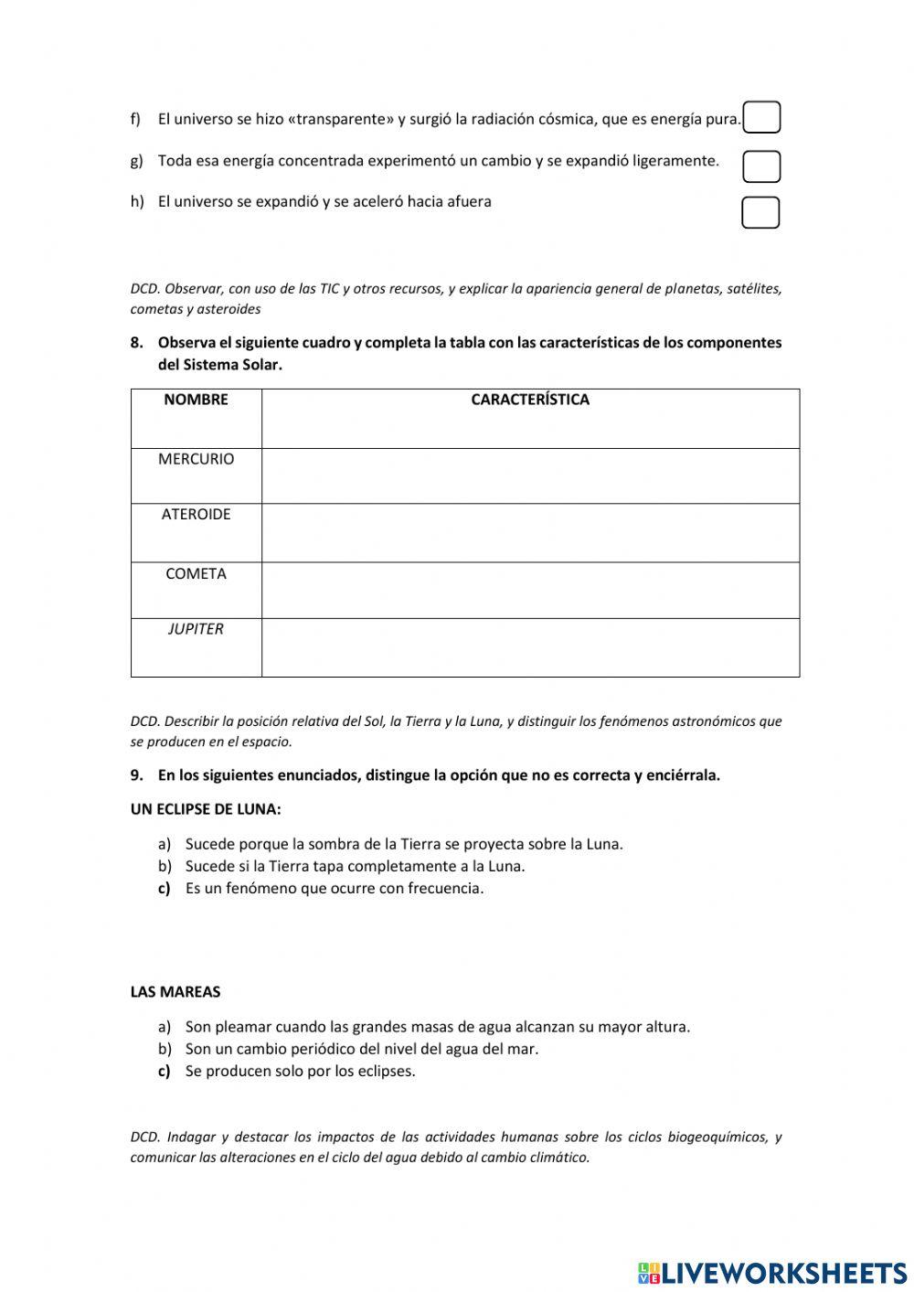 Octavo segundo quimestre