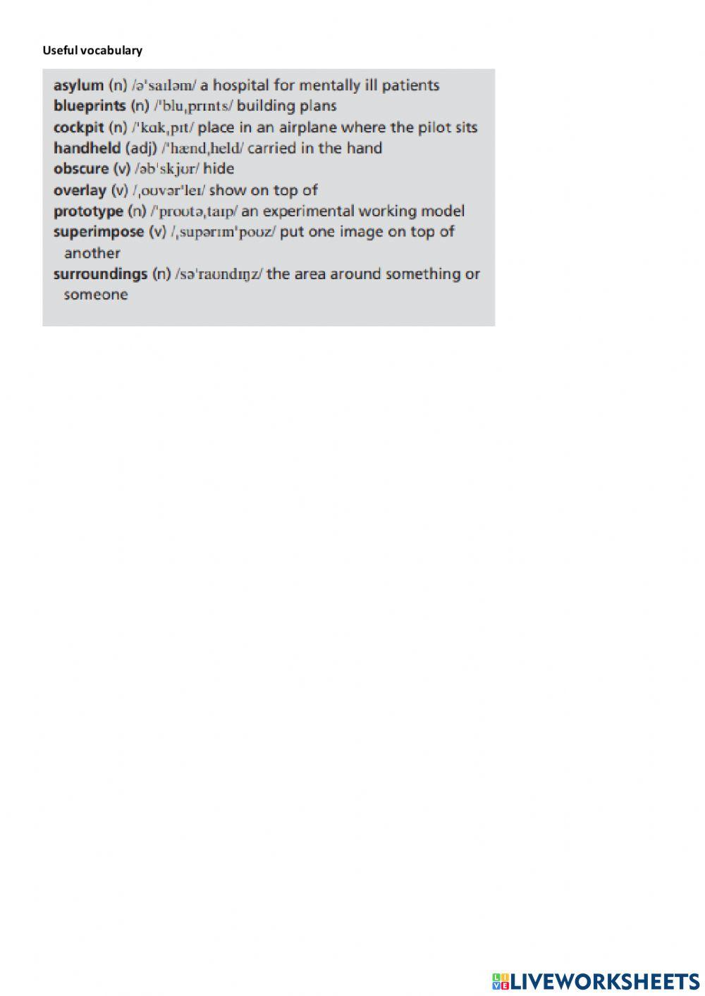 Unit 3F AUGMENTED REALITY