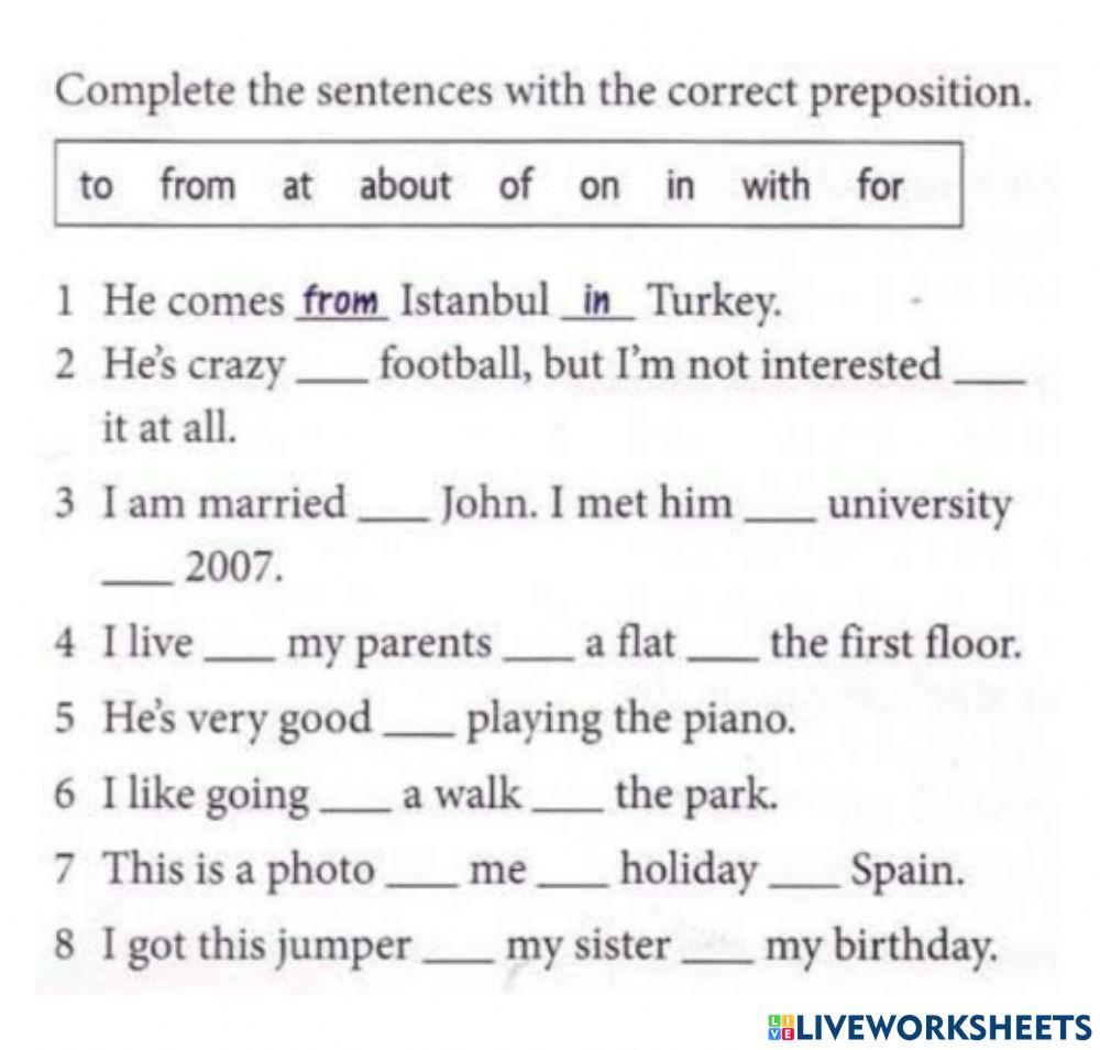 Prepositions