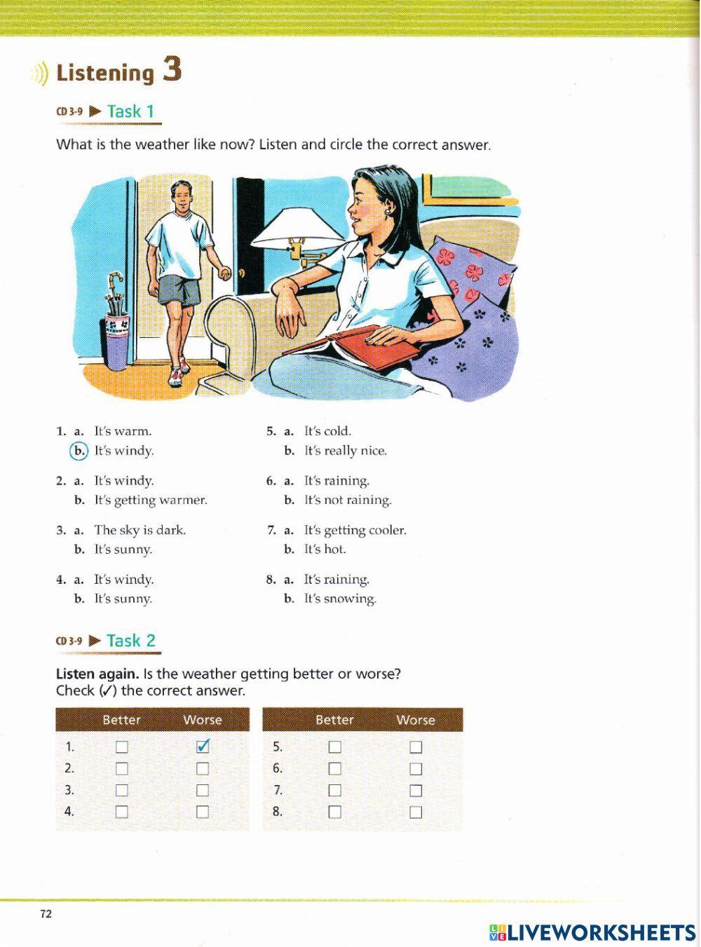 Unit 6 - Listening supplementary 1