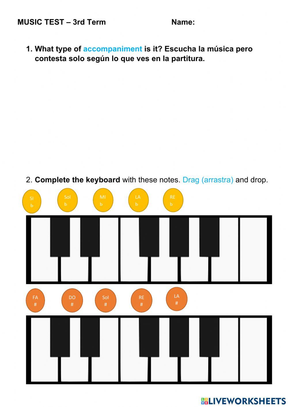 6º Music - 3rd Term Review