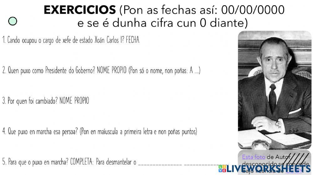 A transición á democracia (1975-1978) ESPAÑA NO SÉCULO XXI