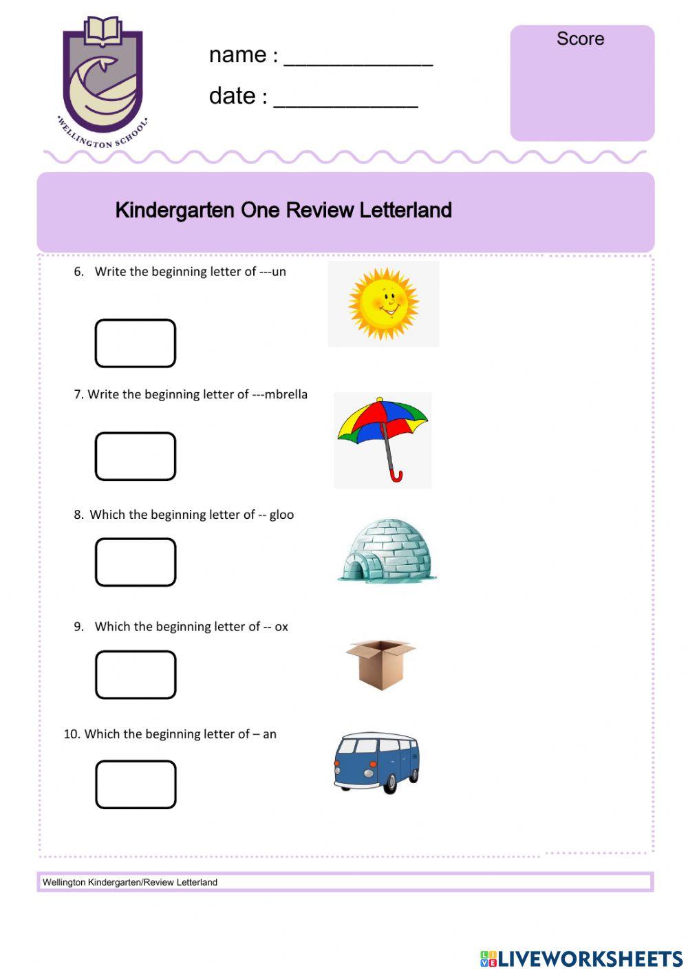 Kindergarten Letterland