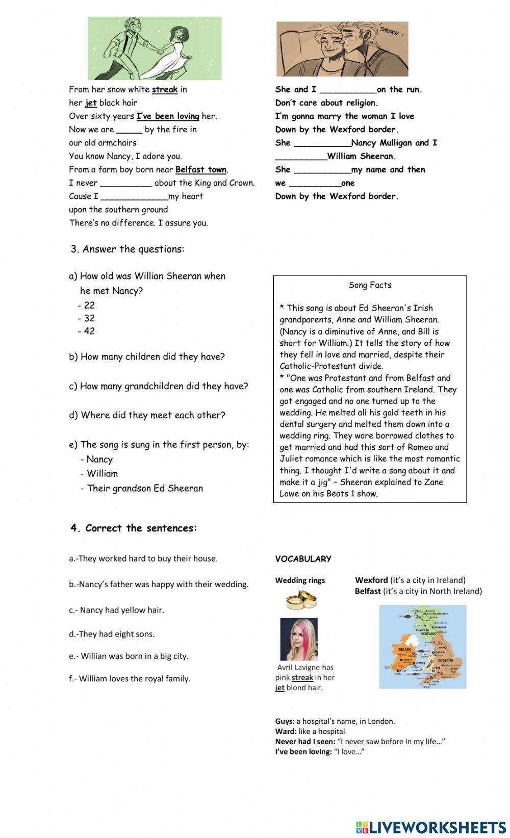 SONG: NANCY MULLIGAN BY ED SHEERAN