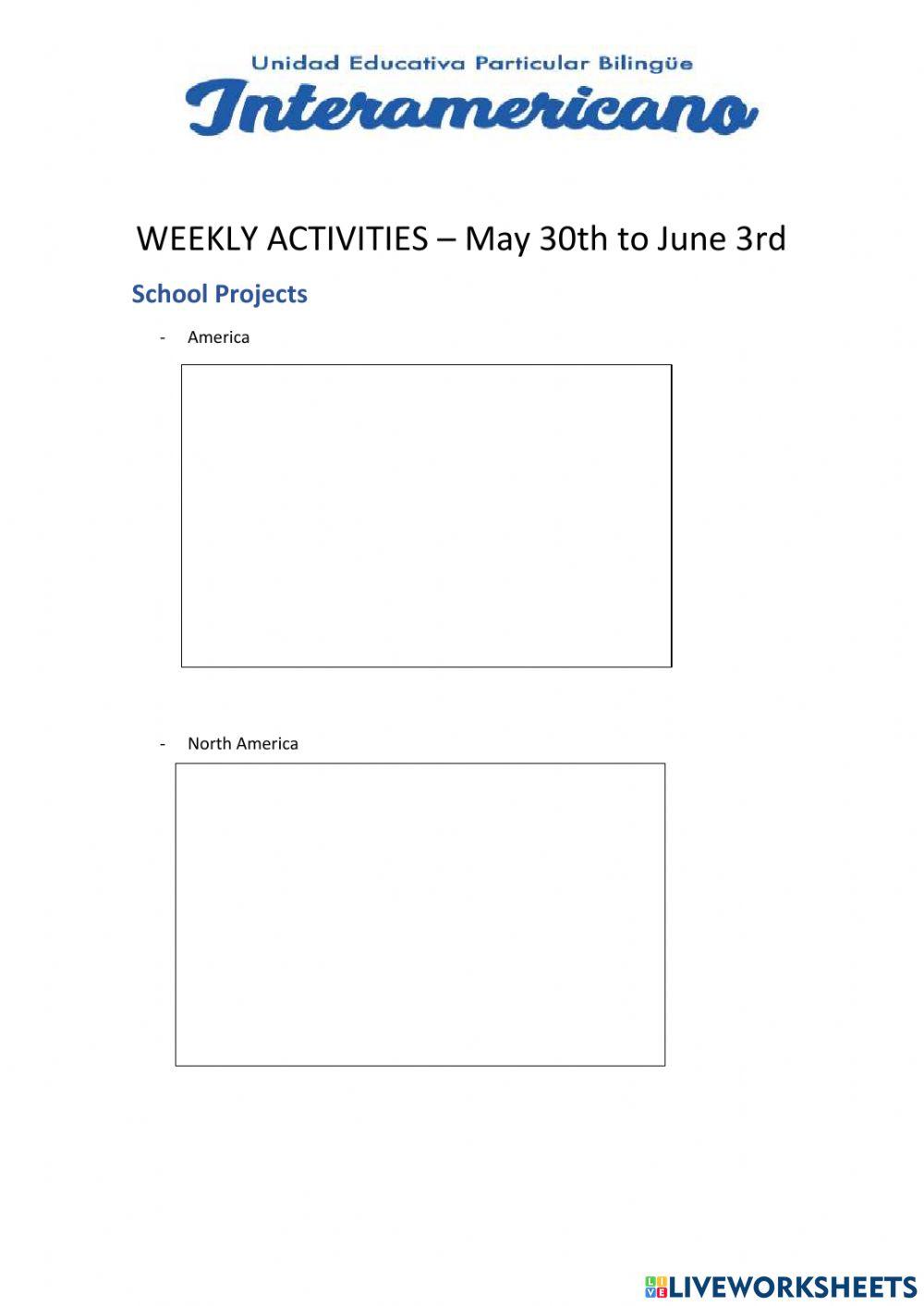 Weekly ativities 1 - prepa
