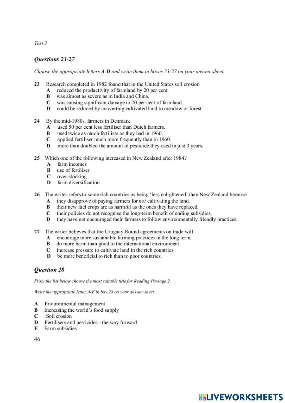 Ielts reading book 3 test 2 part 2