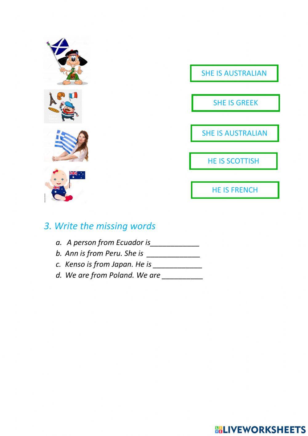 Countries and Nationalities