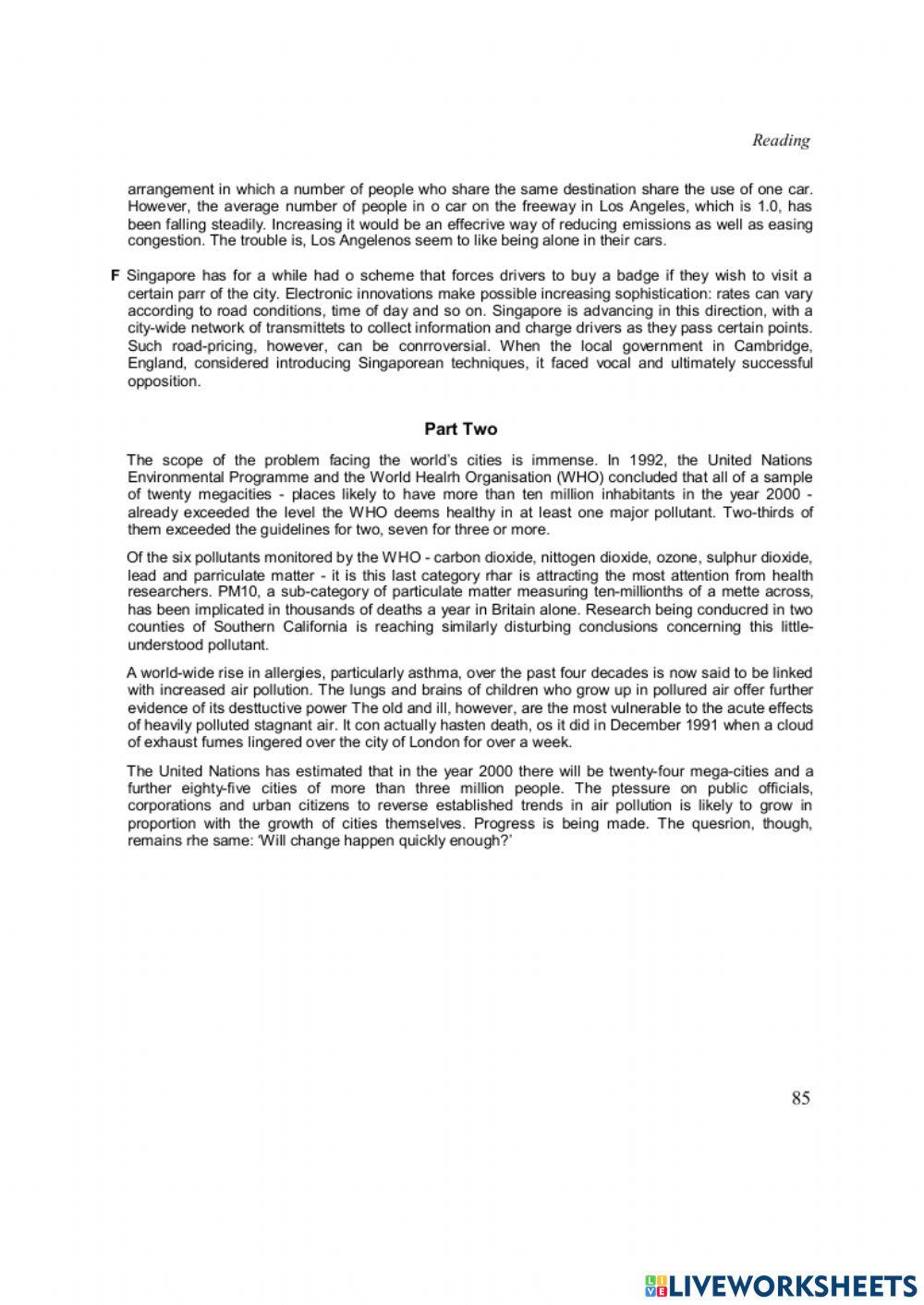 Ielts reading book 3 test 4 part 1