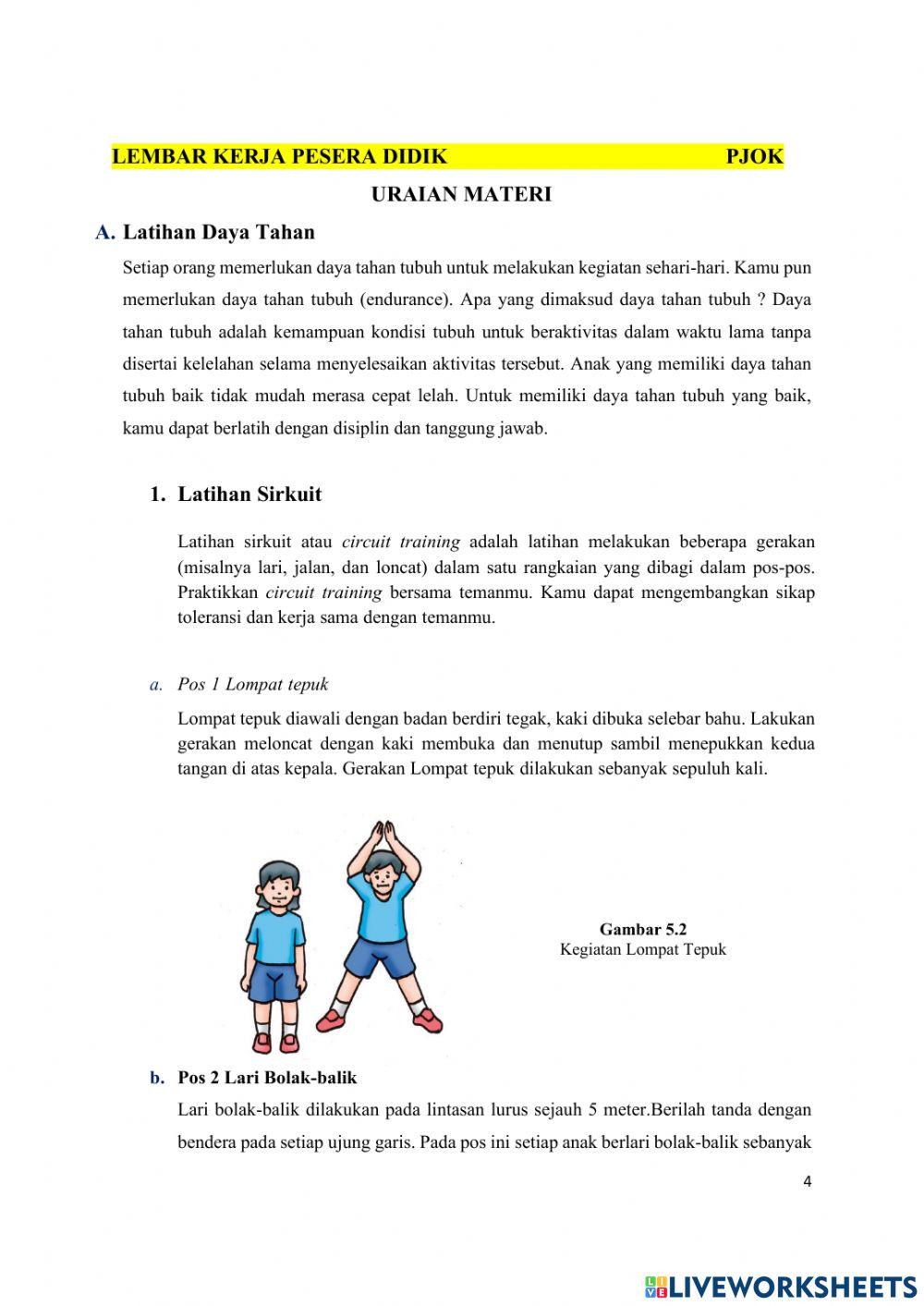 E-LKPD PJOK Kebugaran Jasmani