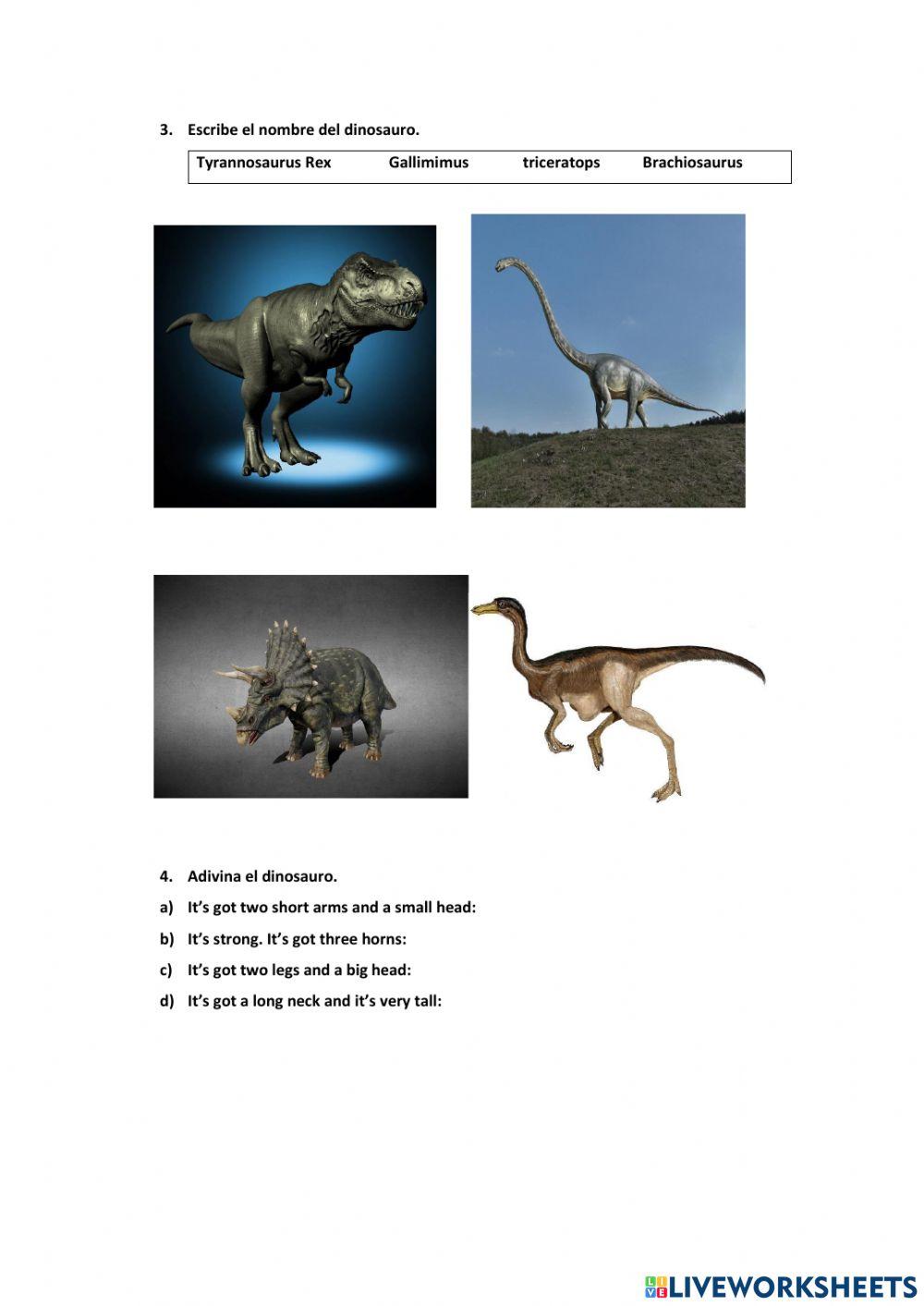 Actions and dinosaurs