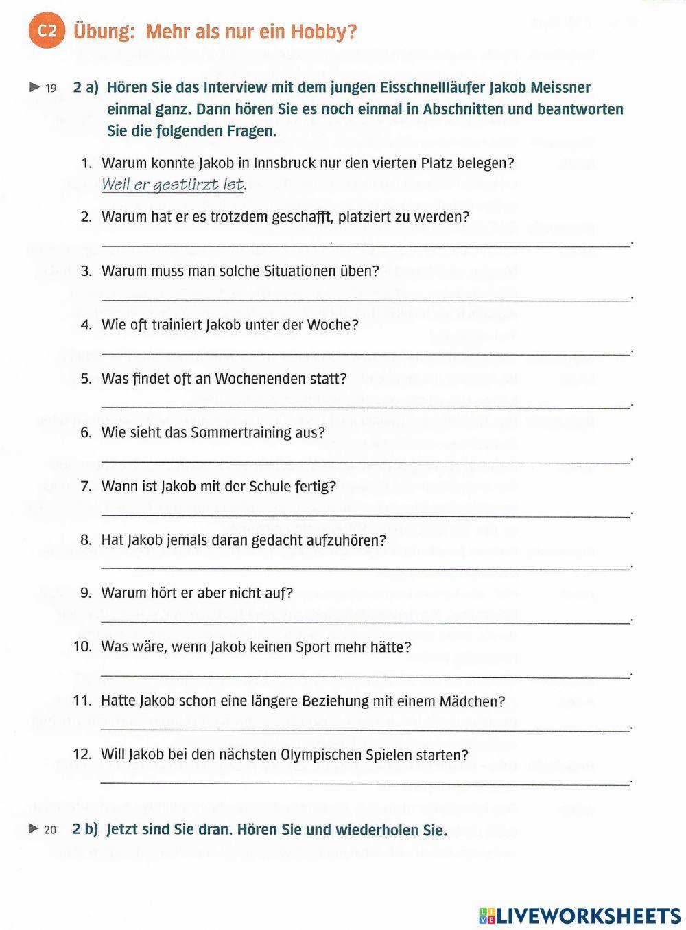 B1 Lek3 Hören und Sprechen C2