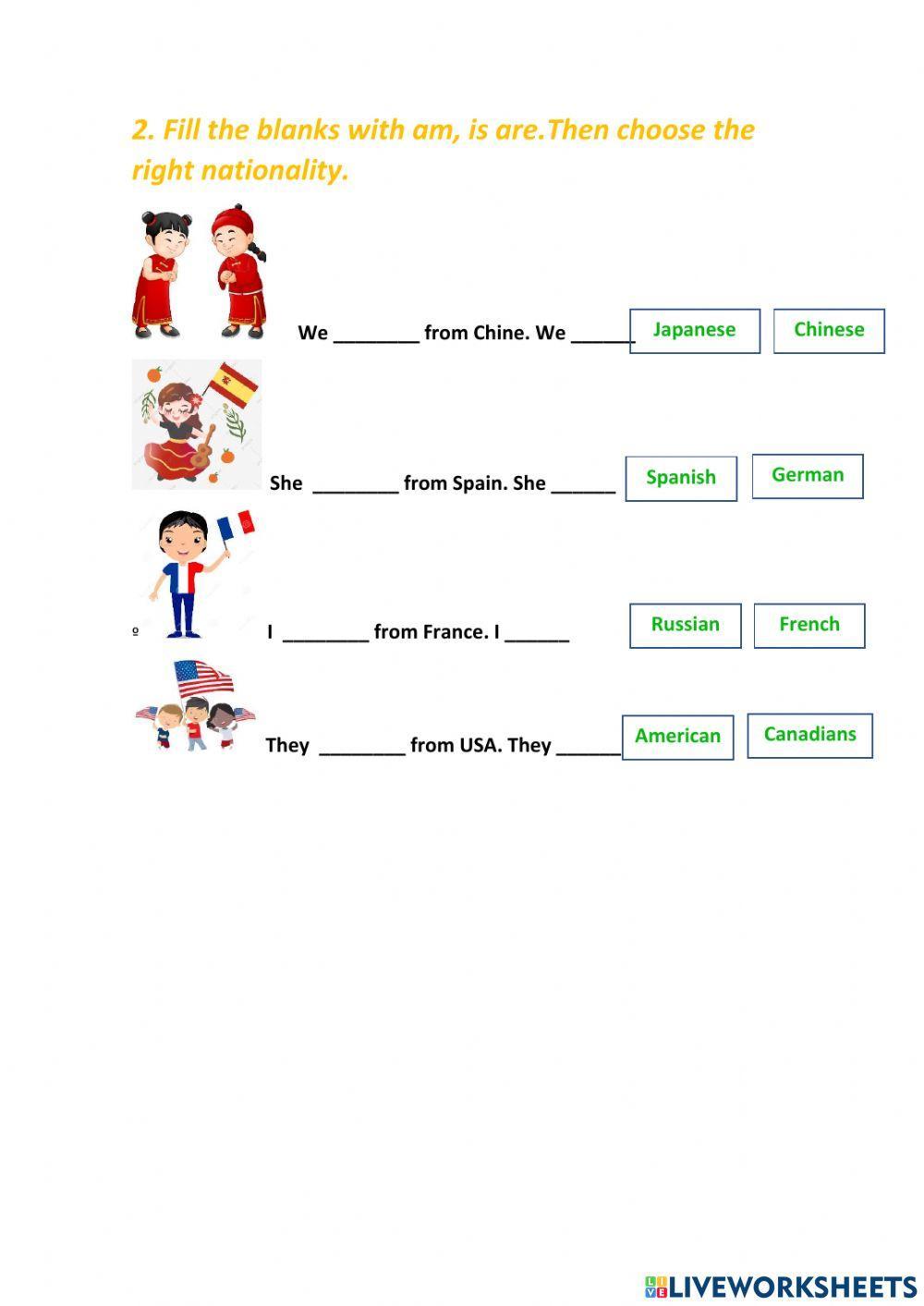 Verb to Be Affirmative