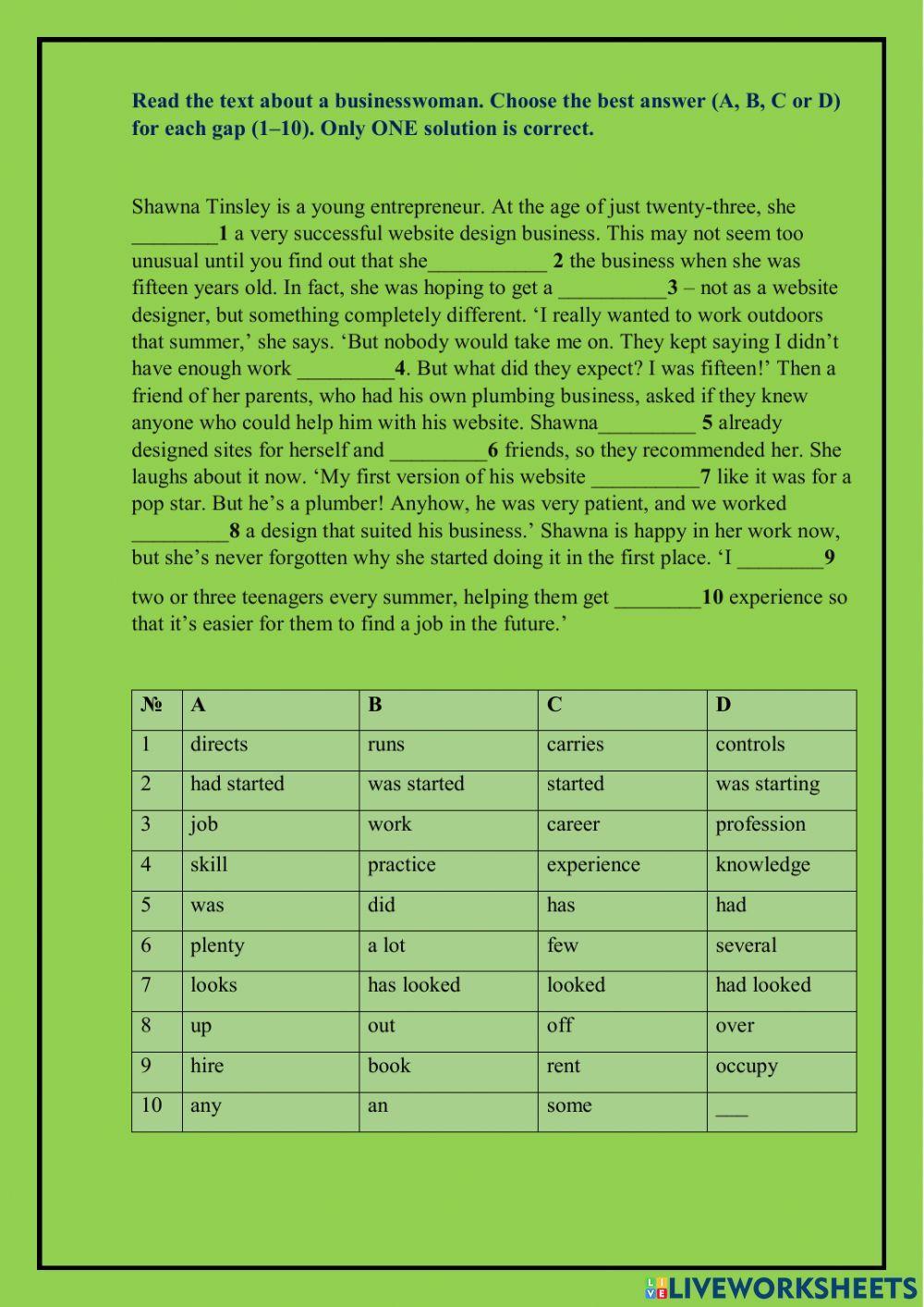 Jobs and Professions