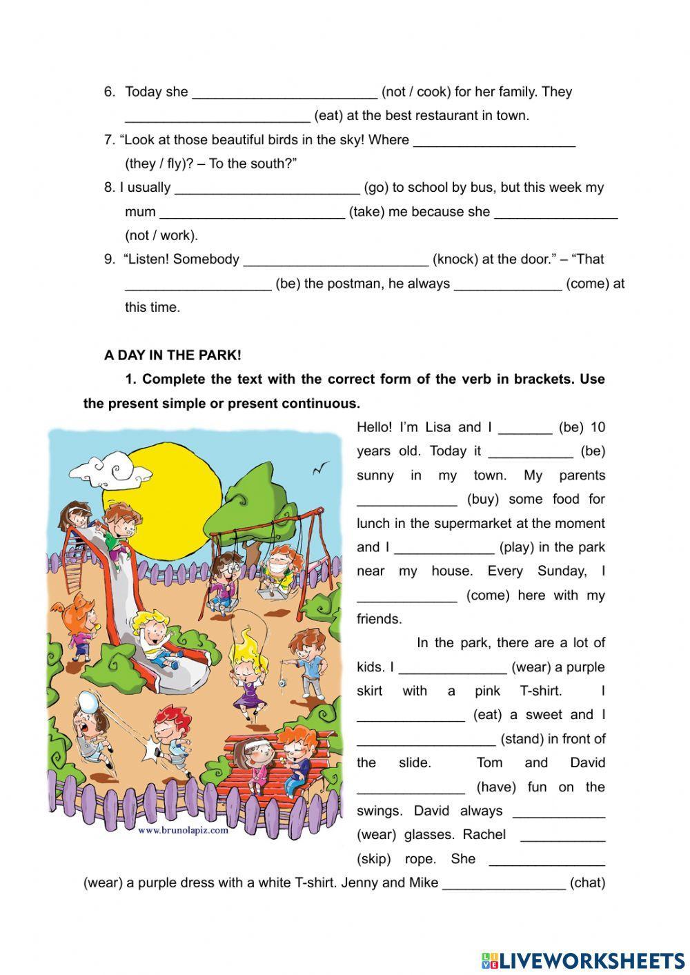 Simple Present vs. Present Progressive