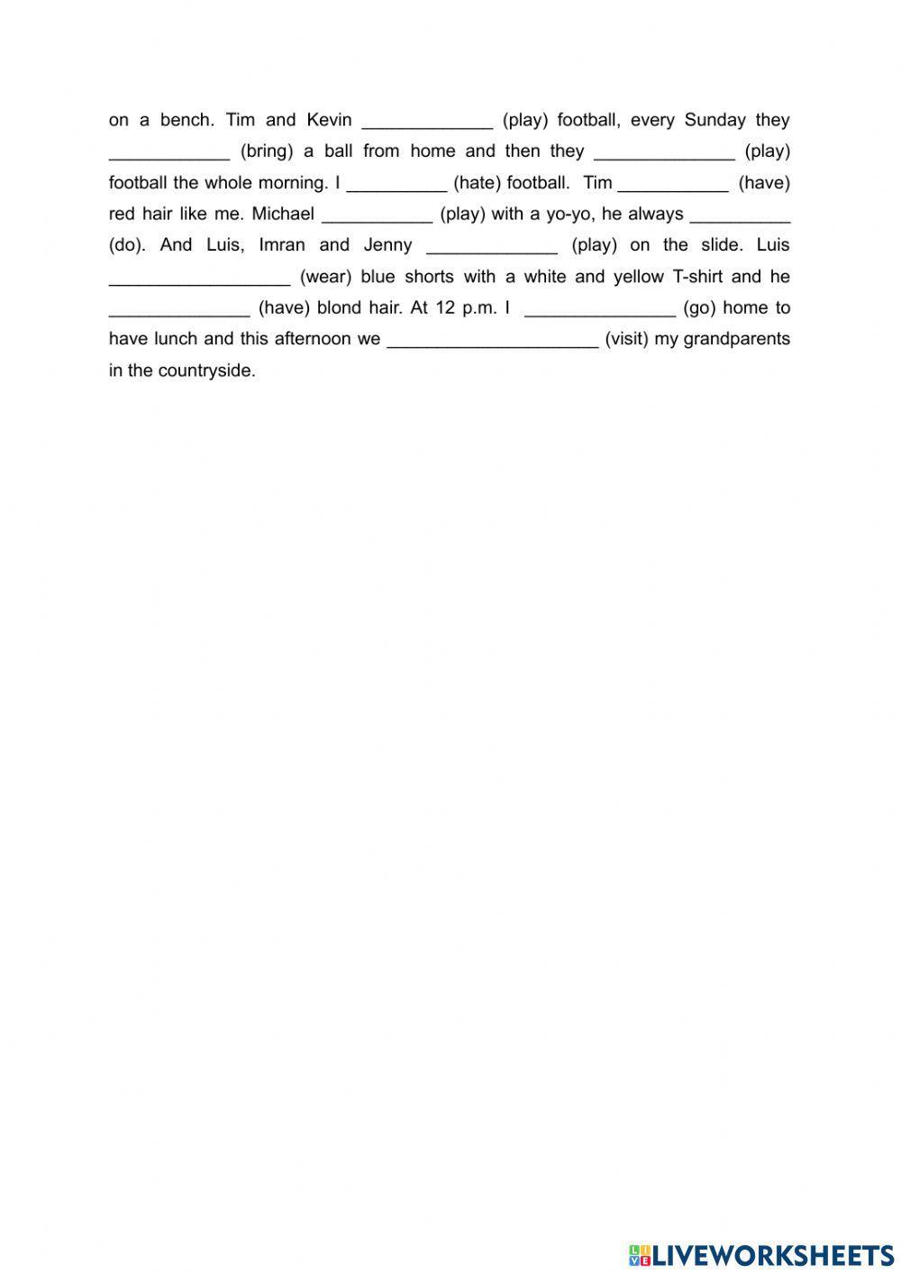 Simple Present vs. Present Progressive