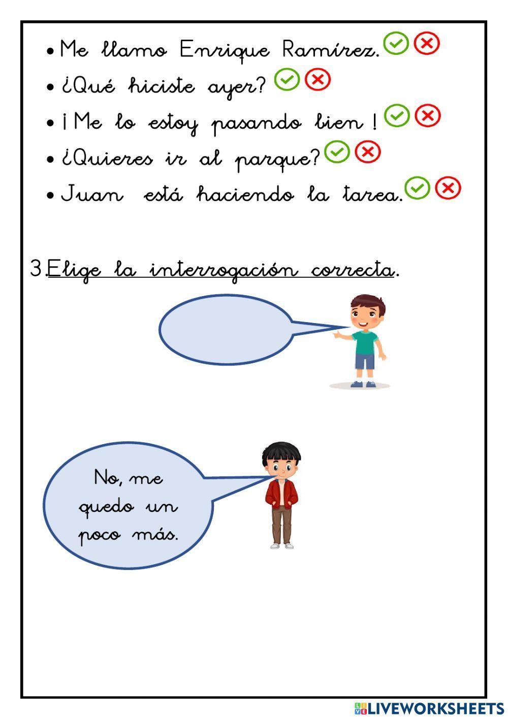 Las interrogaciones