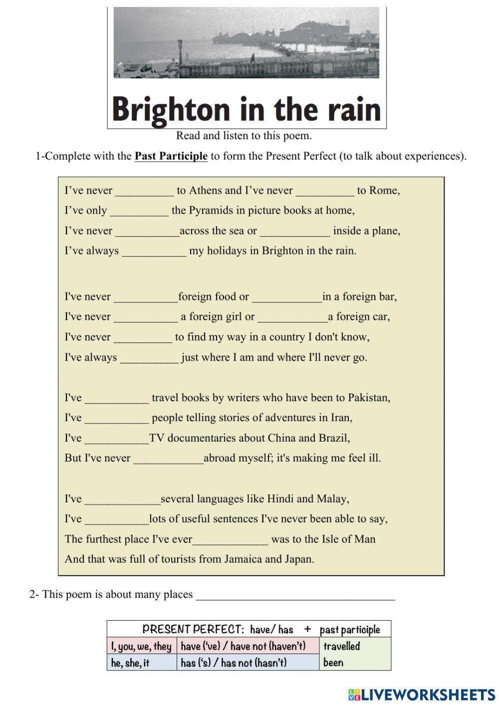 Brighton in the rain