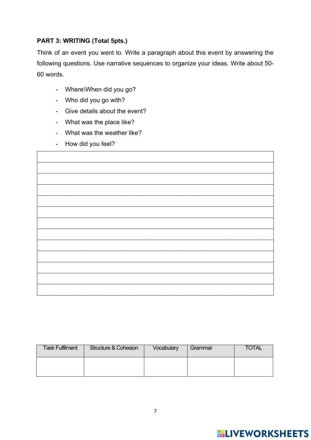 ENGL 172 Final Sample