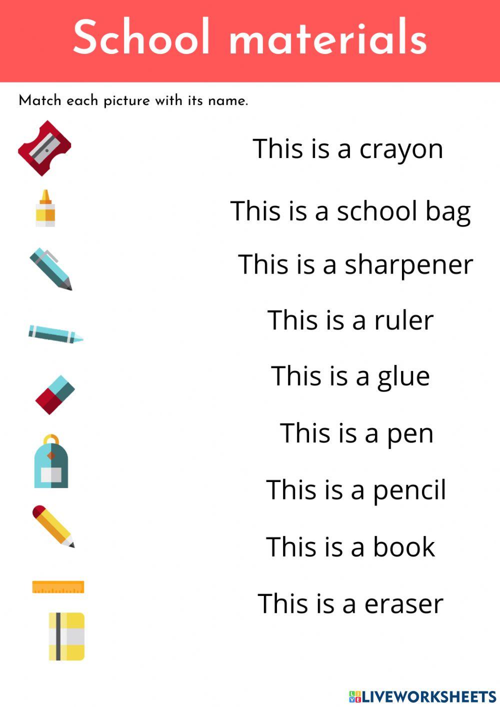 School objects