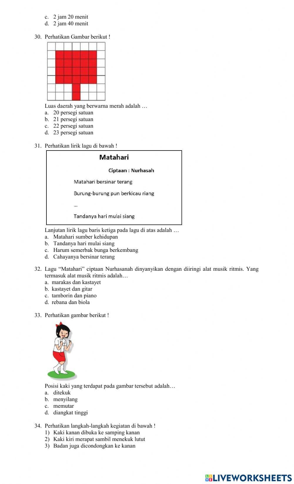 Soal PAT Tema 6