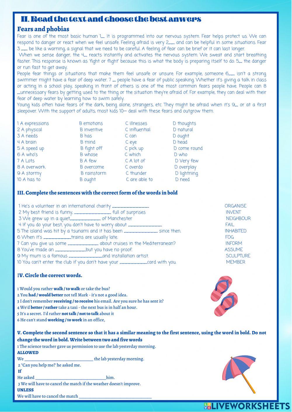 Ultimate B1- Final test