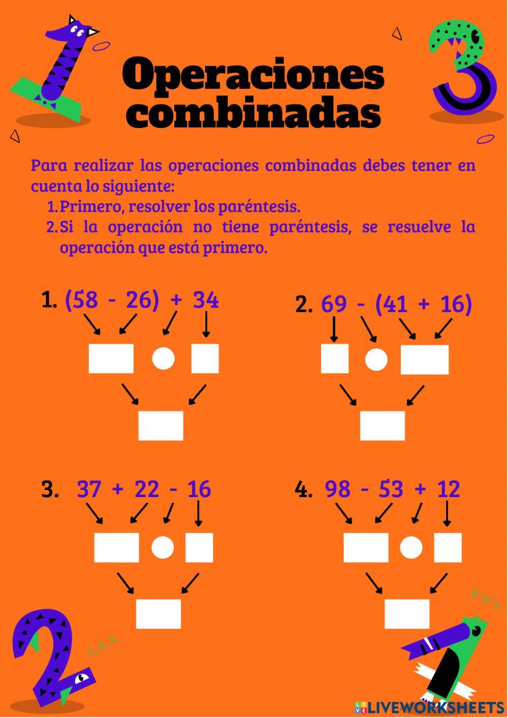 Operaciones combinadas