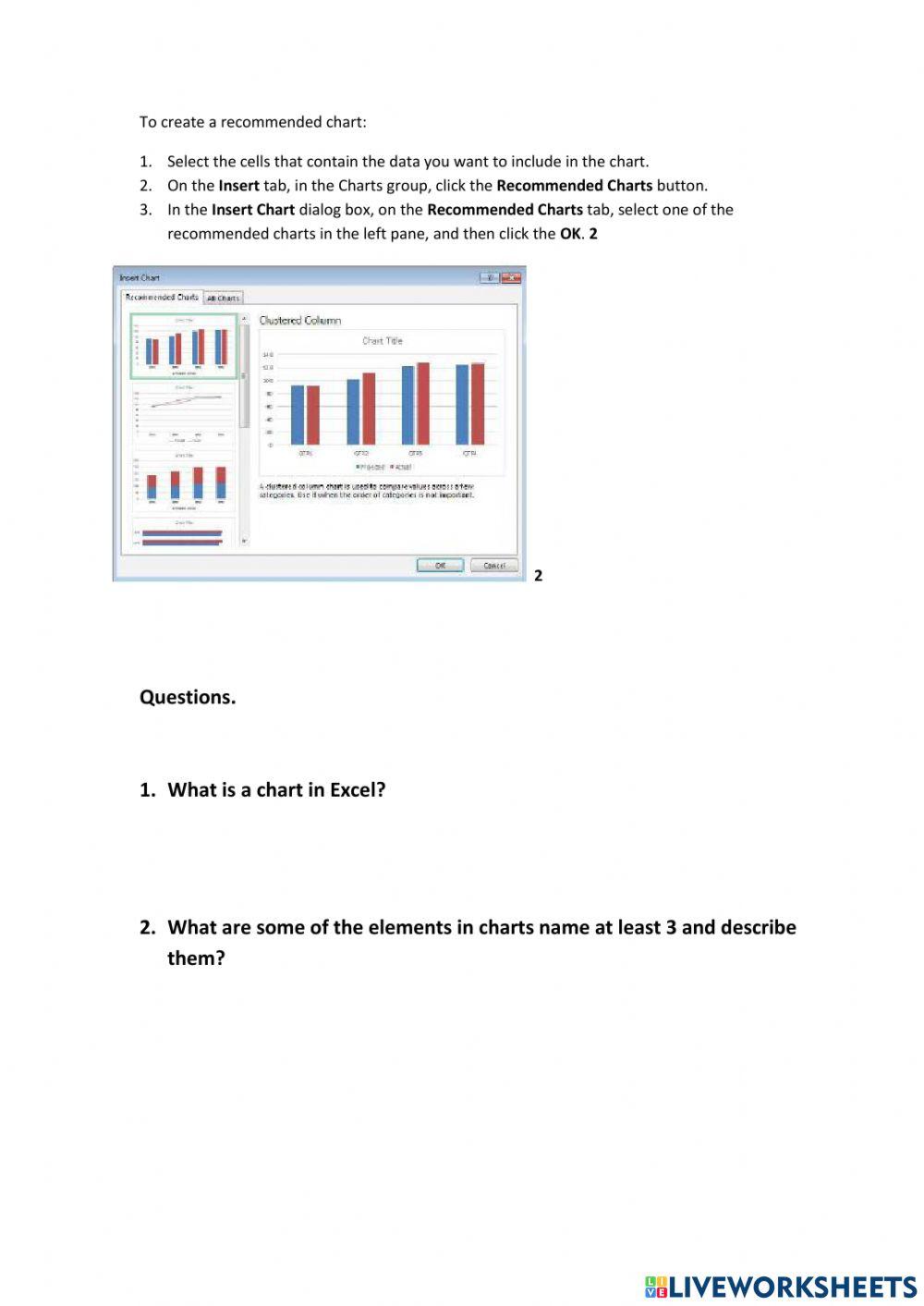 Lesson 4 Working with Charts