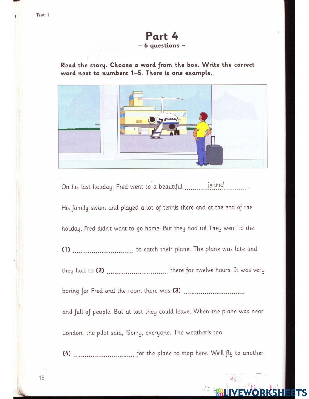 Flyer - Test 1 - Book 1 - Reading&Writing