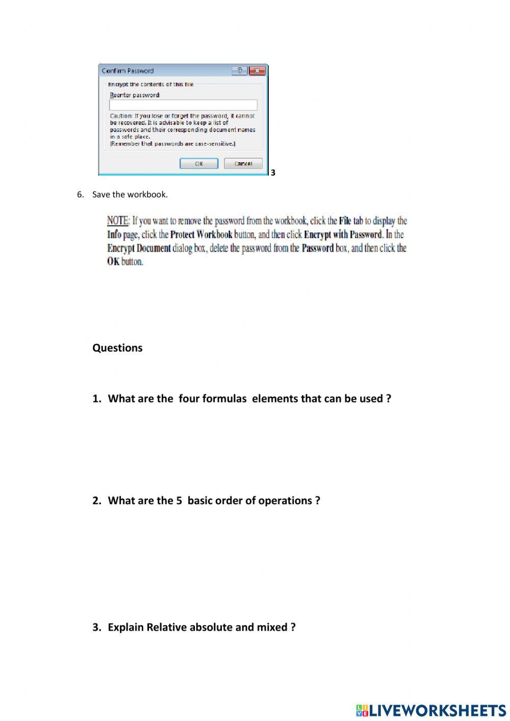Lesson 7   Using Functions and Formulas