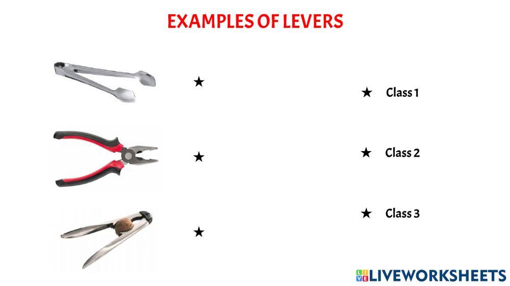 Levers and type of levers
