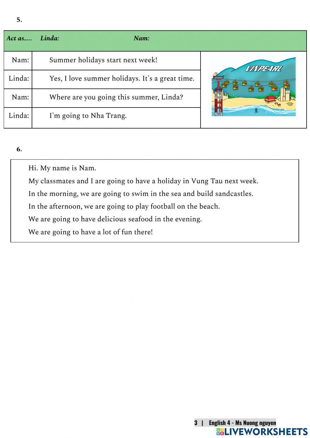 E4 (speaking) Review 4 -nuongnguyen
