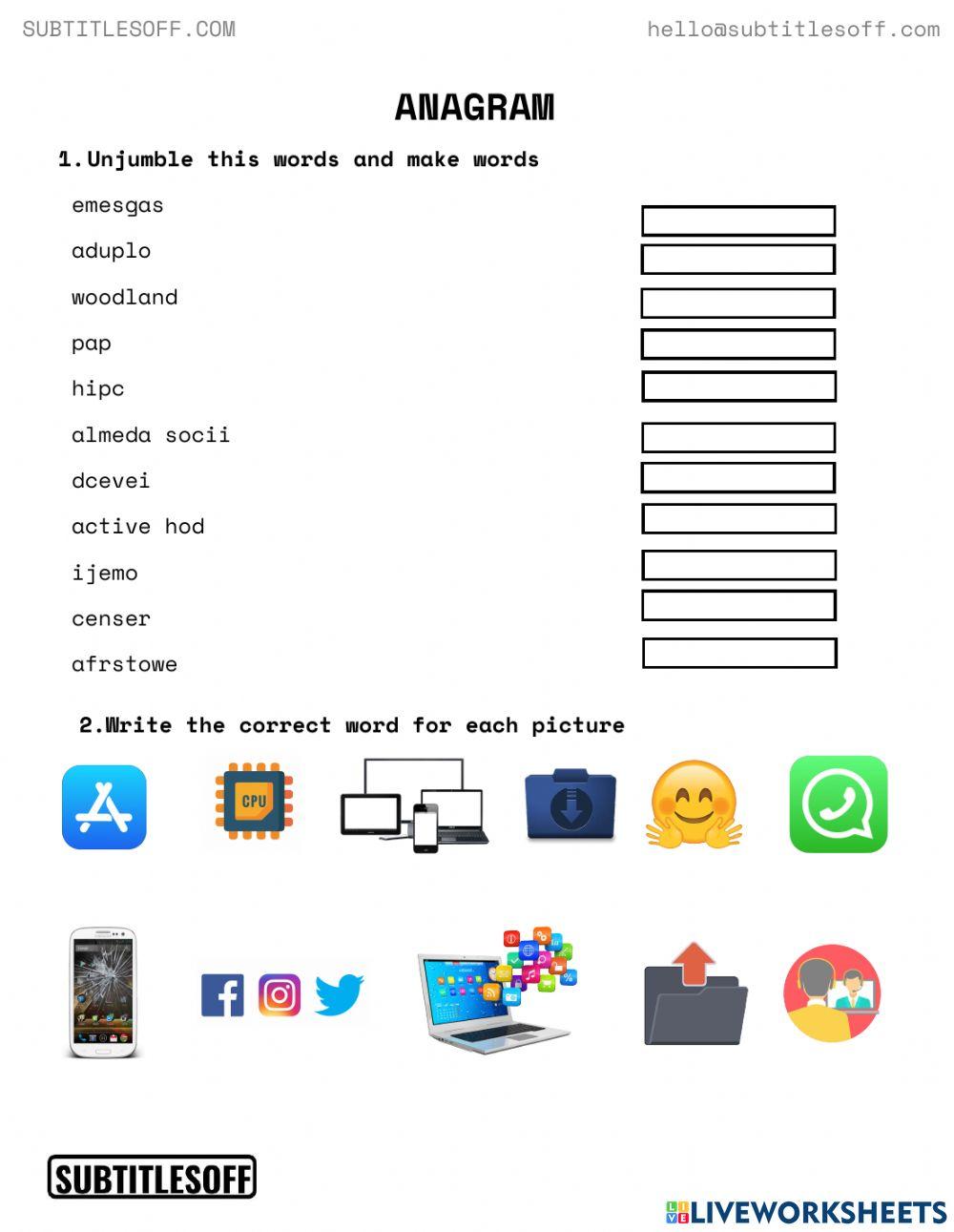 Technology vocabulary