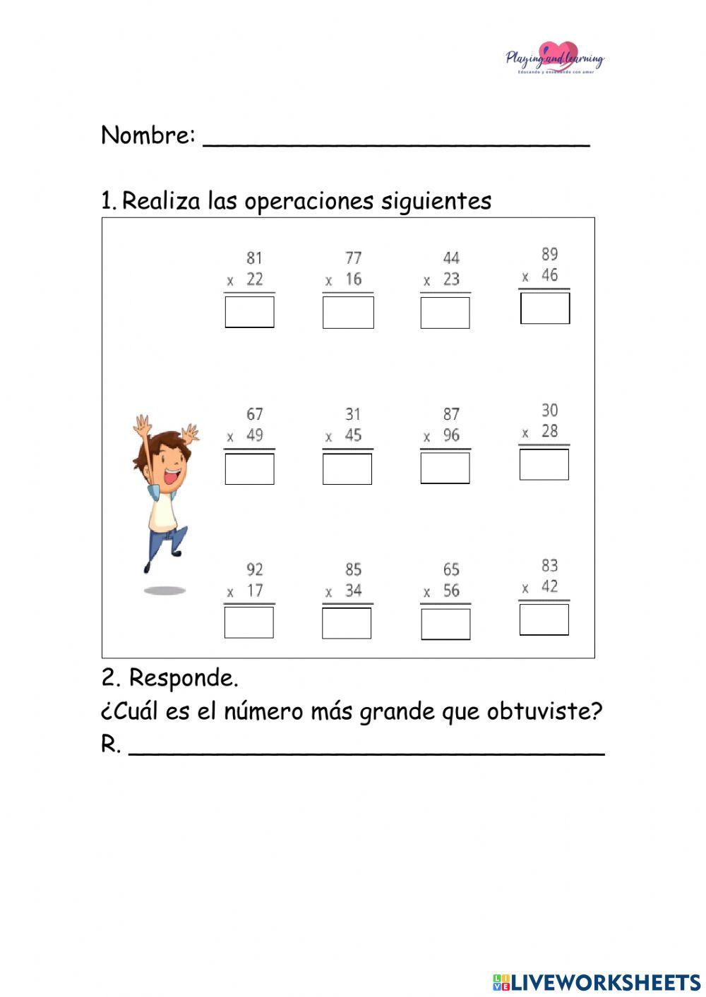 Repaso los números grandes