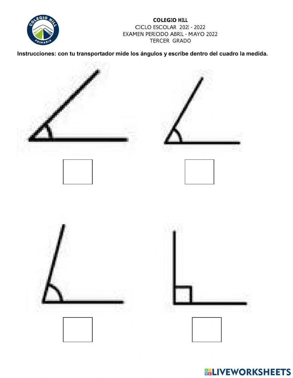 Examen de matematicas mayo