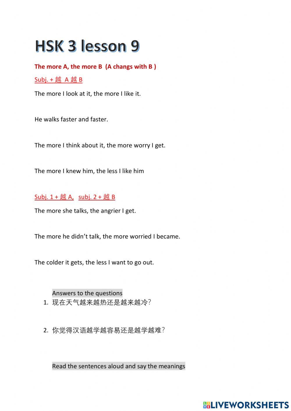 Lesson 9 discover china