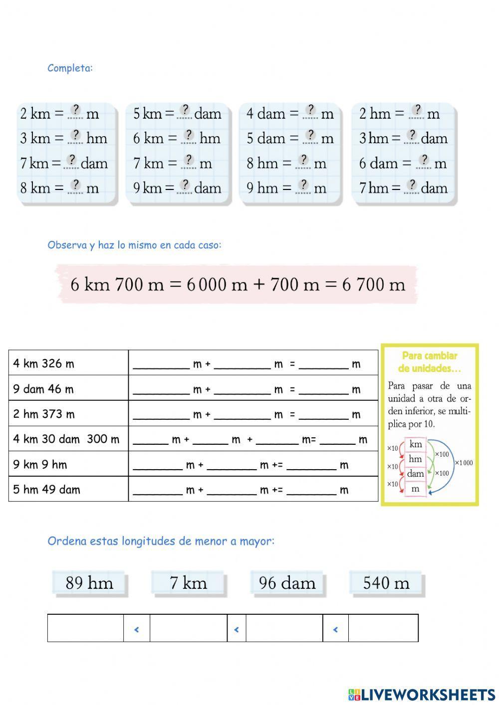 El metro y sus múltiplos