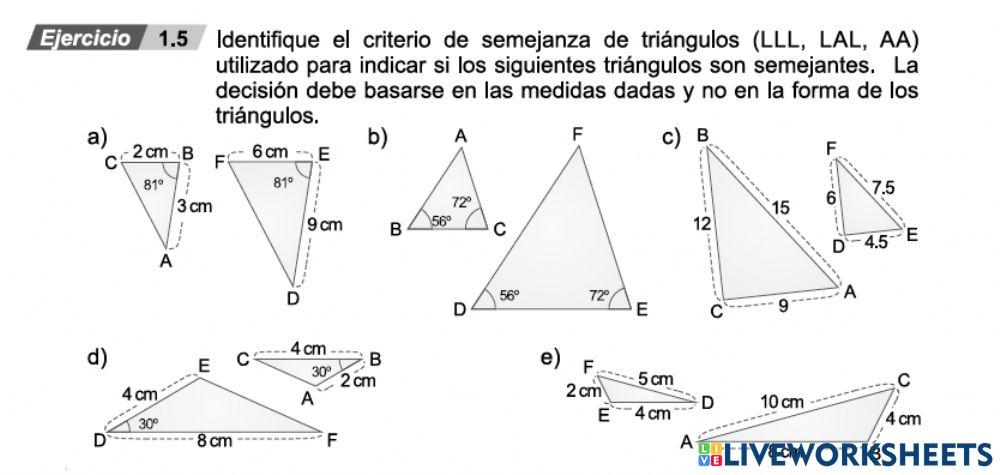 Criterio  de triangulos