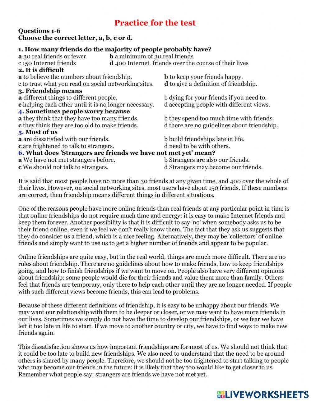 Ielts reading multiple choice 1