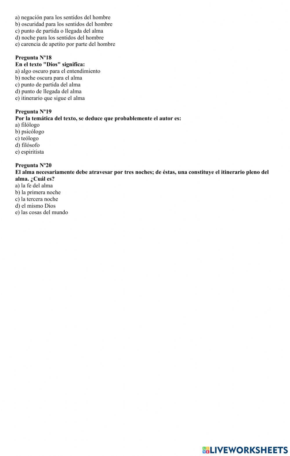 Comprensión lectora 6