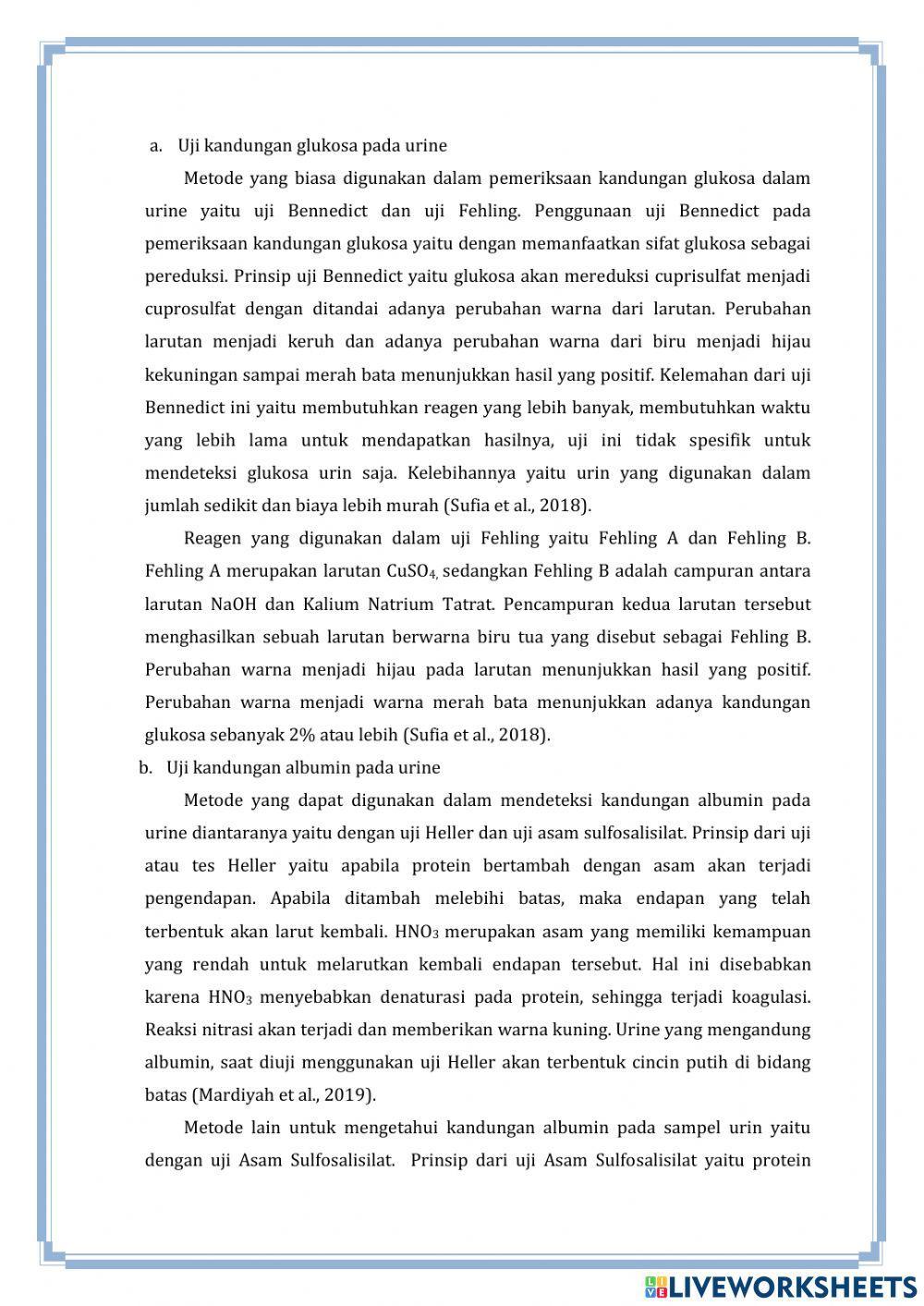 E-LKPD Gangguan Sistem Ekskresi worksheet | Live Worksheets