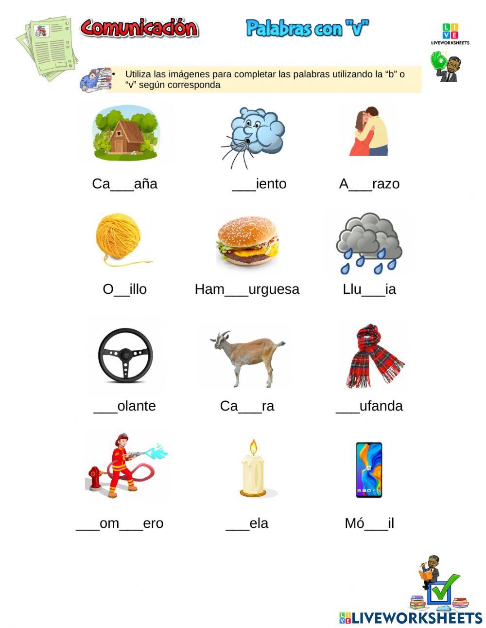Palabras con B y V