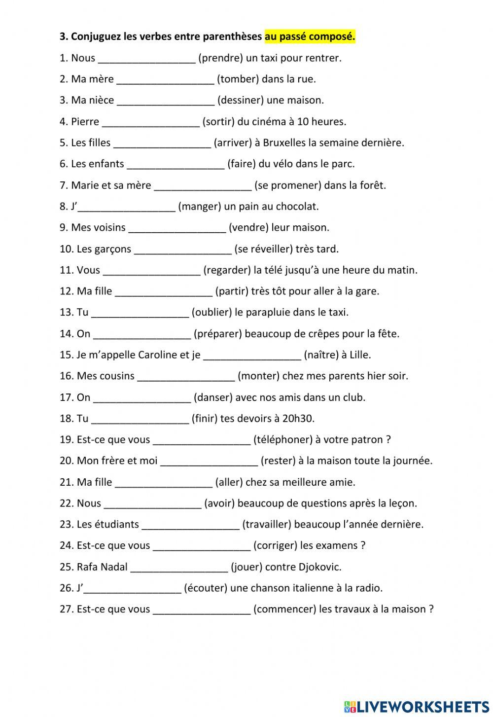 Devoir, module 3 leçon2 P6