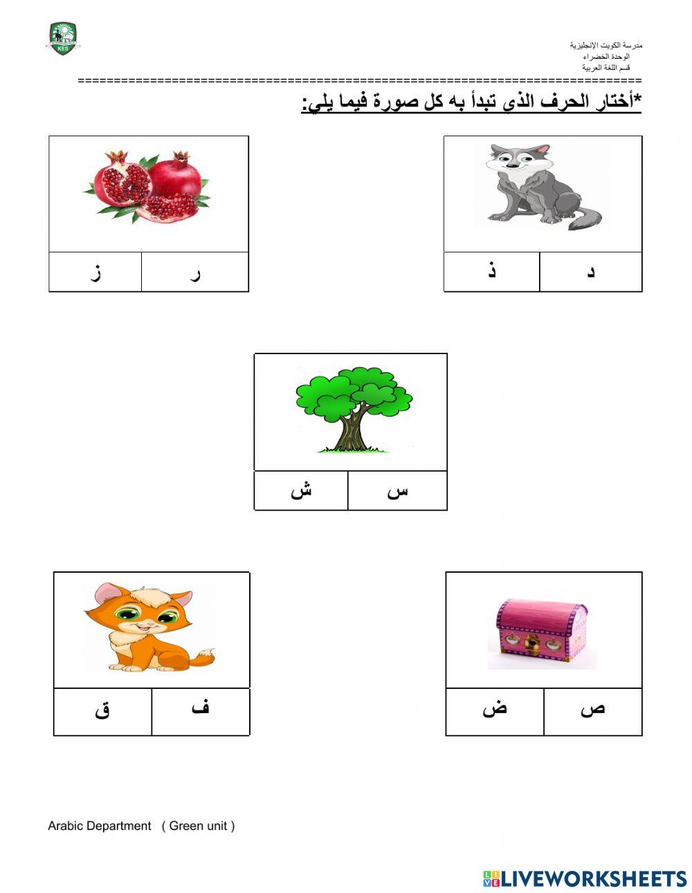 الحروف المتقاربة رسمًا