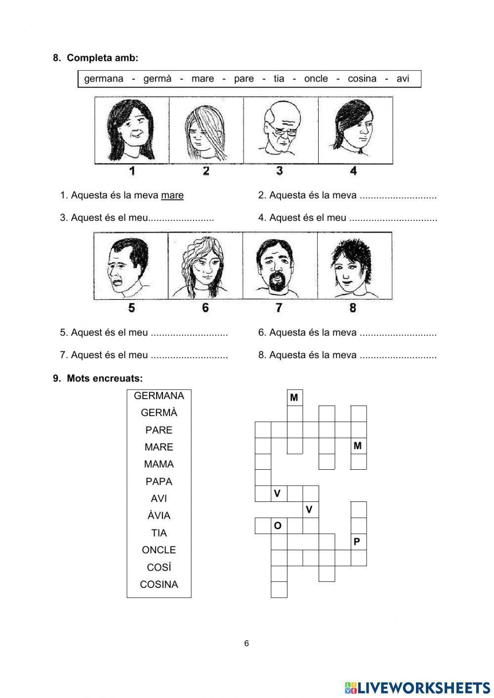 La família. Comencem La família. Comencem