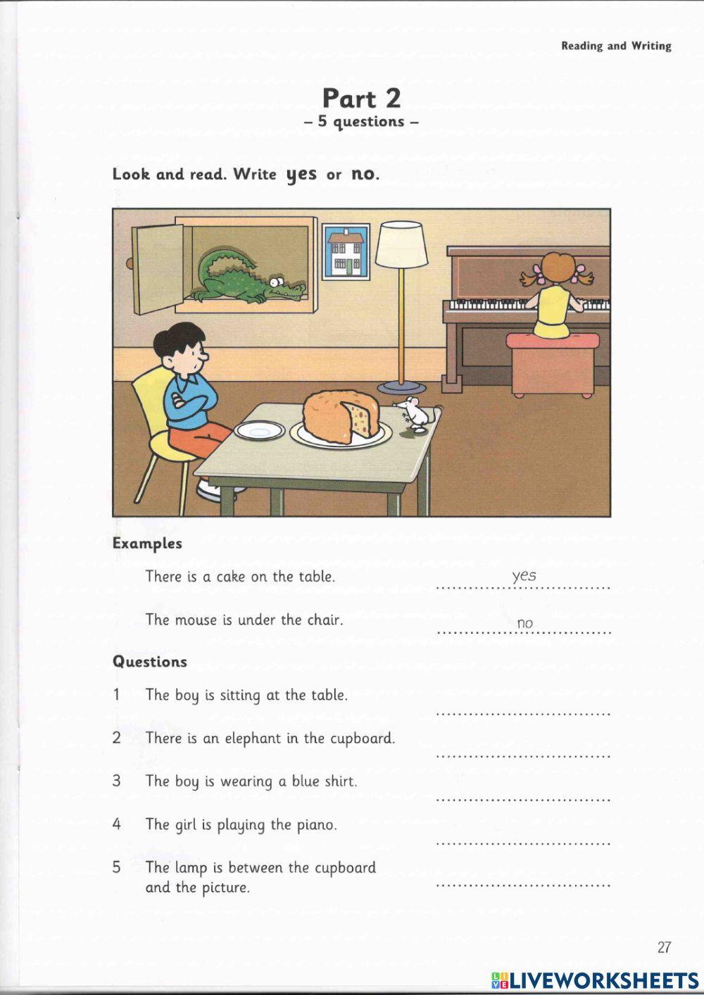 Starter-Test 2-Book 1-Reading + Writing