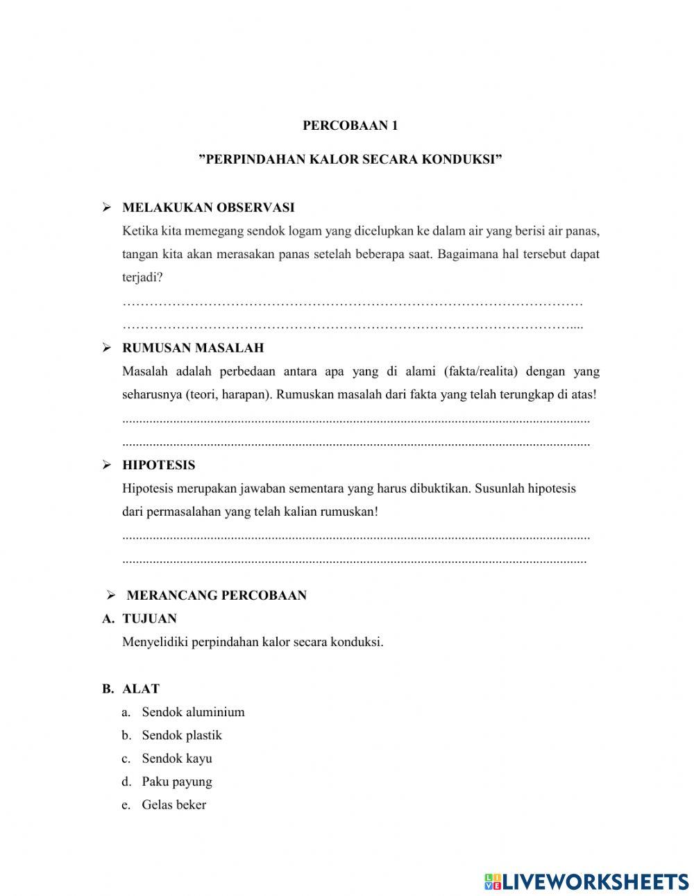 Lembar Kerja Peserta Didik