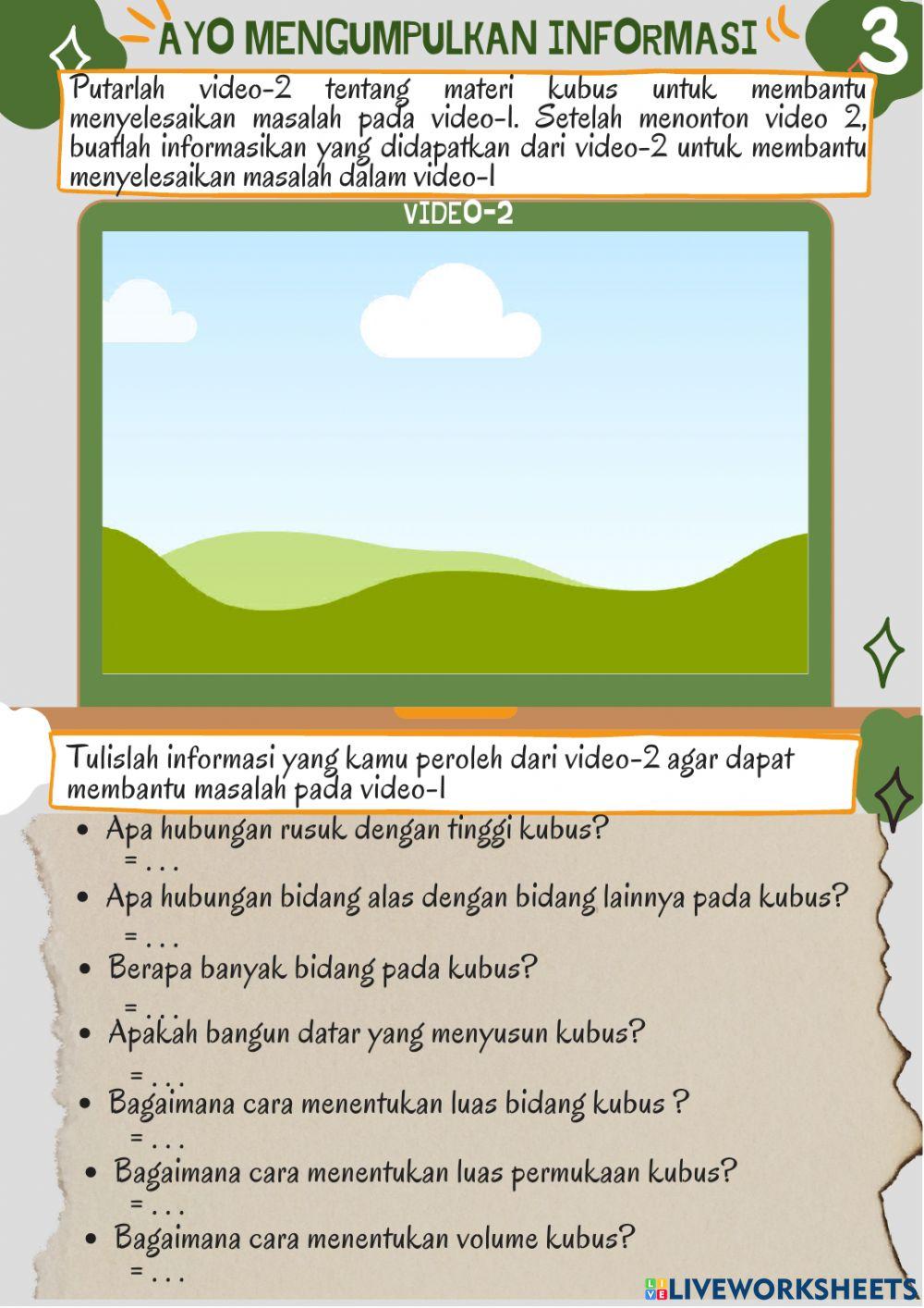 Bismilah Luas dan volume kubus