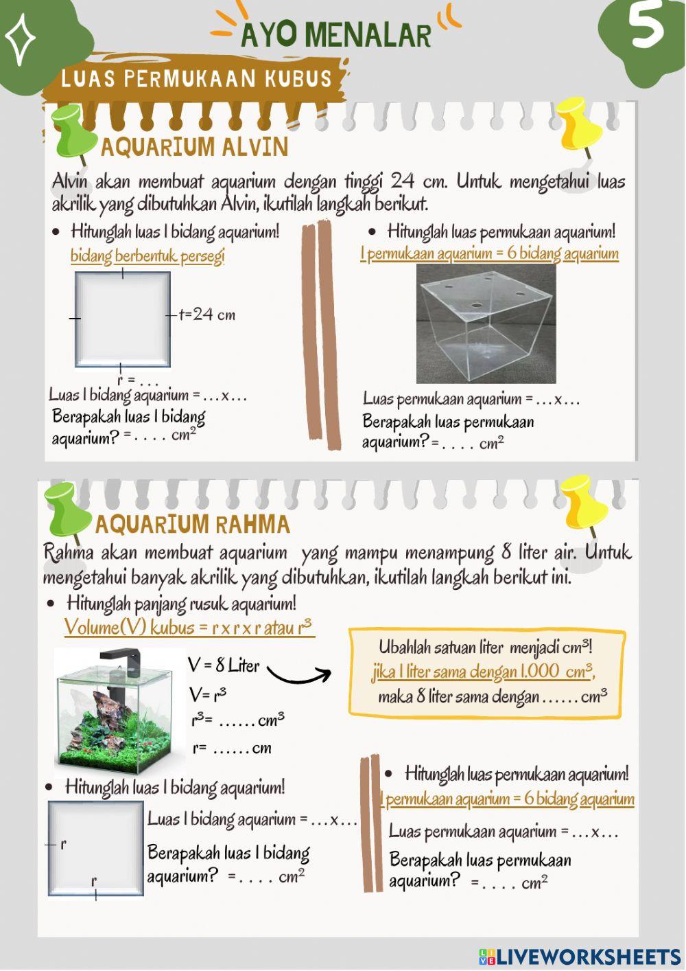 Bismilah Luas dan volume kubus